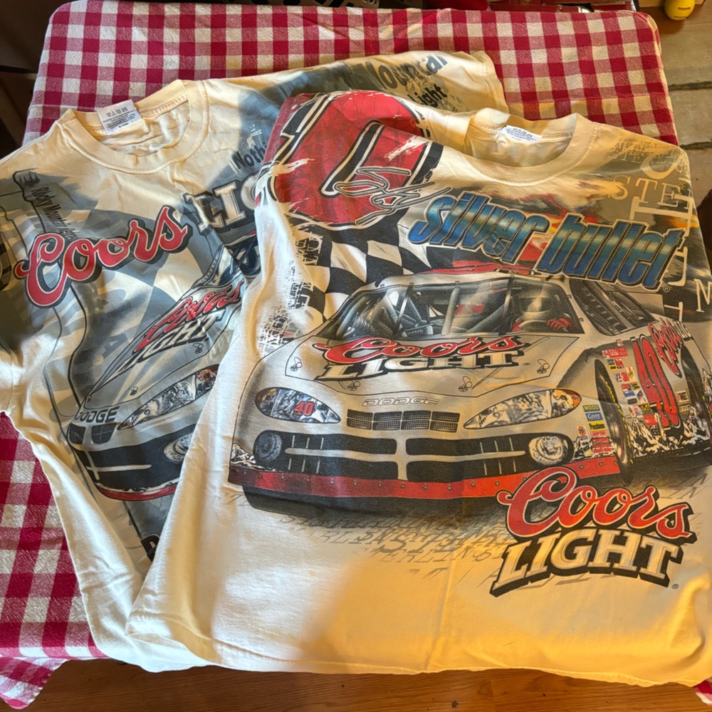 2002 and 2003 NASCAR Sterling Marlin t-shirts